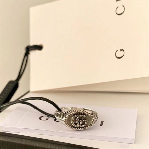 

84% off factory storegujia double silver oval twist pattern ring