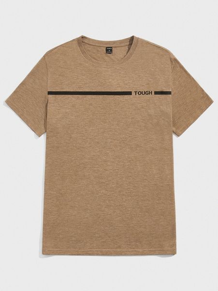 

men letter graphic t-shirt l7le#, White;black