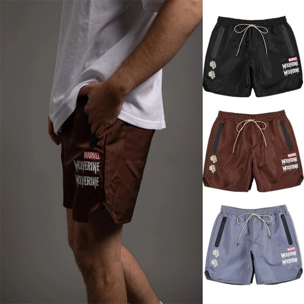 

summer lightweight breathable casual sectionshorts sports pants men wear printed beach pants fashion shorts for men 220602, White;black