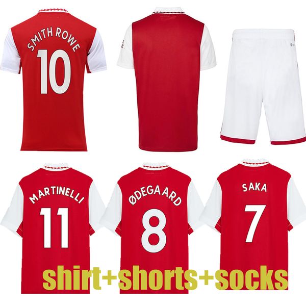 

22 23 smith rowe g.jesus saka soccer jerseys fans player version pepe odegaard nketiah martinelli tierney 2022 2023 football kits shirt men, Black;blue