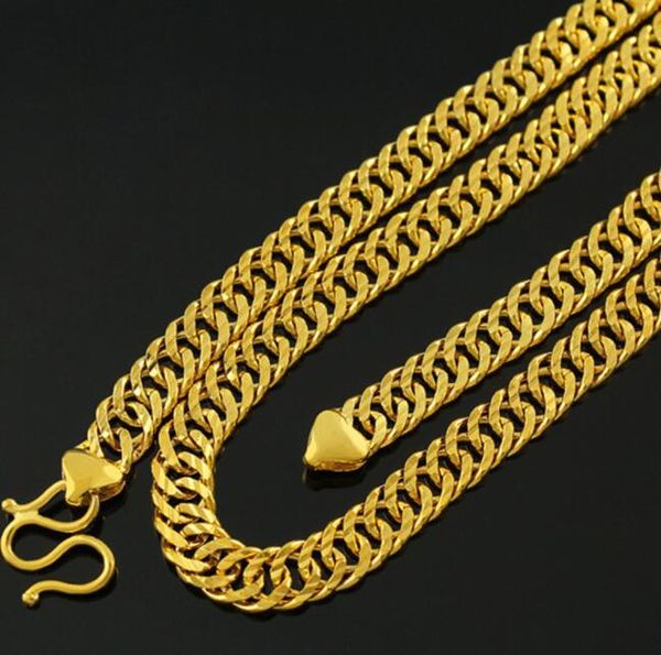 

14k gold plated 8mm chains car flower double buckle boys' necklace, Silver