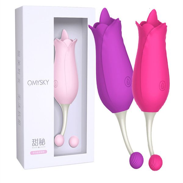 Brinquedos sexuais massager vibrador privado divers￣o doce sweet lambendo a flor da flor da mar￩ gest estimula￧￣o g-point feminino masturbador c1nx