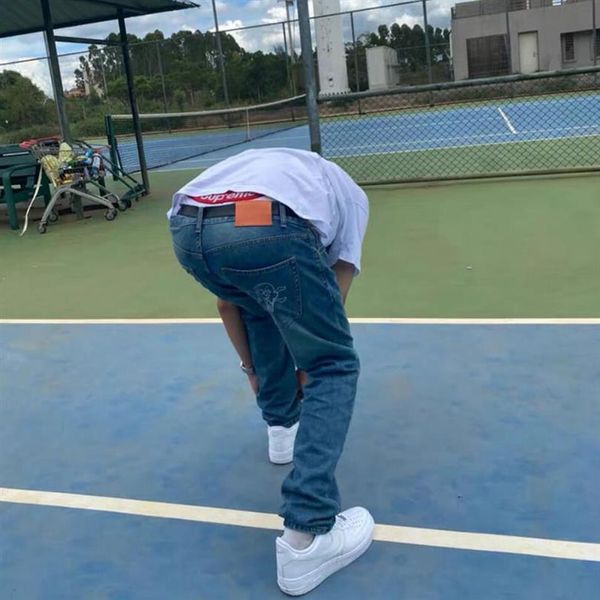 

brand new b ice cream running dog men's washed jeans size 32 34 36 38277p, Blue