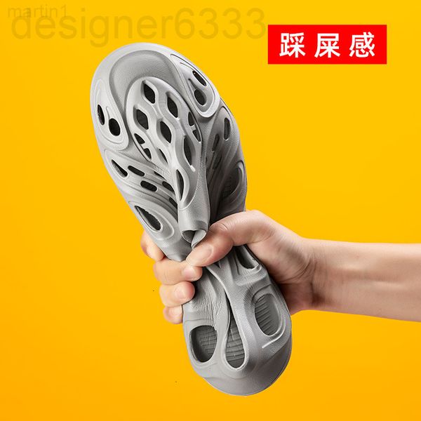 

sandals designer dung feeling sandals coconut hole shoes men's spring wear soft bottom breathable couple beach summergwzn 0i2n, Black
