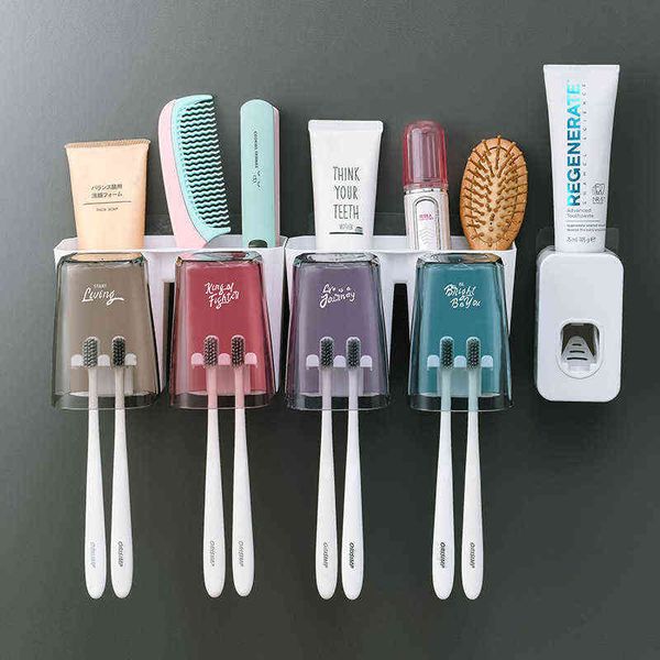 

toothbrush cup holder mouthwash set hole tooth dustproof and fall proof