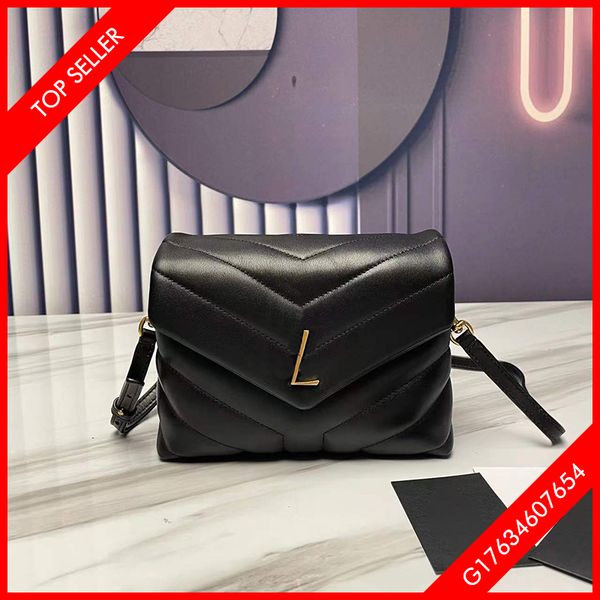 

5a women bags genuine leather loulou bag fashion shoulder crossbody bag 22cm with box