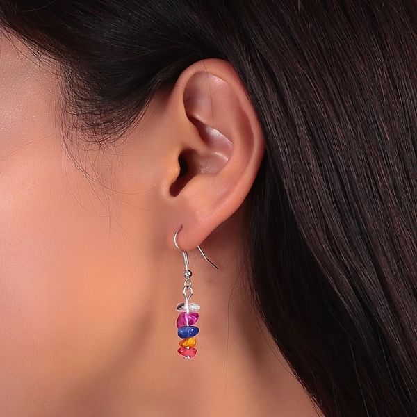 Unregelmäßige Natürliche Perlen Stein Tropfen Ohrringe für Frauen Trendy Baumeln Kristall Achate Ohrringe Eardrops Schmuck Geschenke
