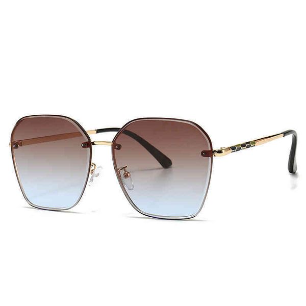 

2143 modern charm v cat's eye frame hexagonal sunglass ins sunglass, White;black