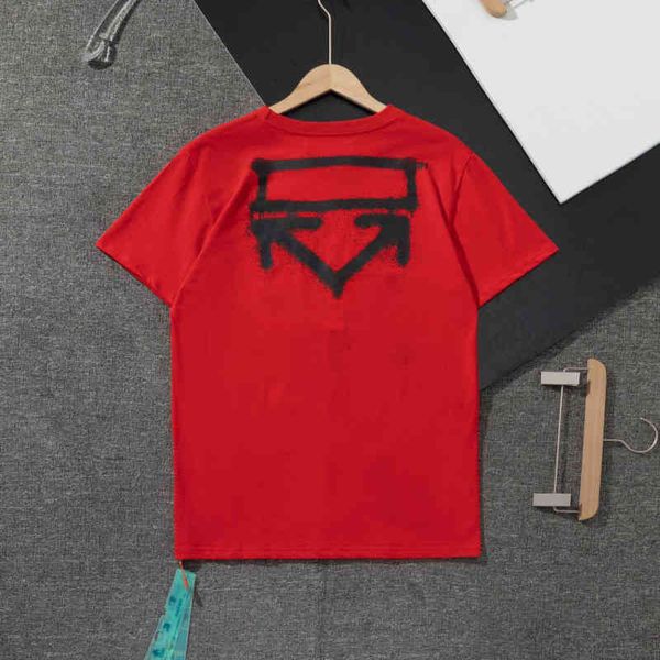 

selling ow summer men's and women's t shirt arrow graffiti round neck short-sleeved couple off w cotton fashion sports tee, White;black