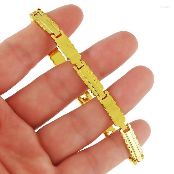 

charm bracelets 24k gold bracelet 4 mm wave plated jewelry gifts for men & women fawn22, Golden;silver