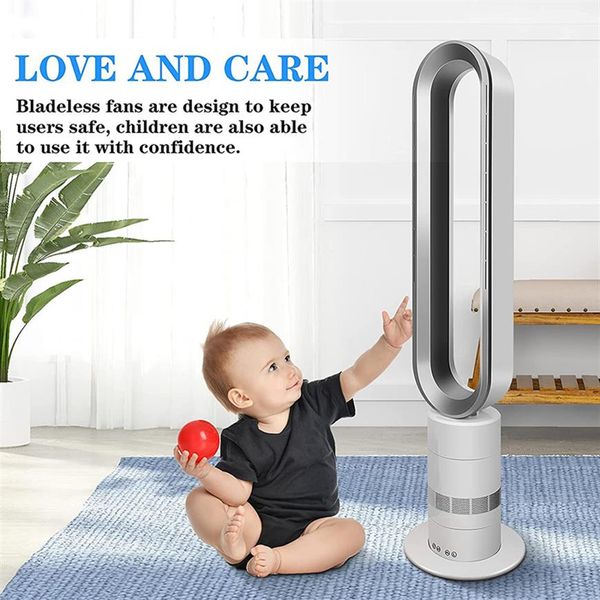 

us stock healsmart sufficient size bladeless fan, standing towel fan, 10 speeds settings, 10-hour timing closure, low noise, 39 in267o