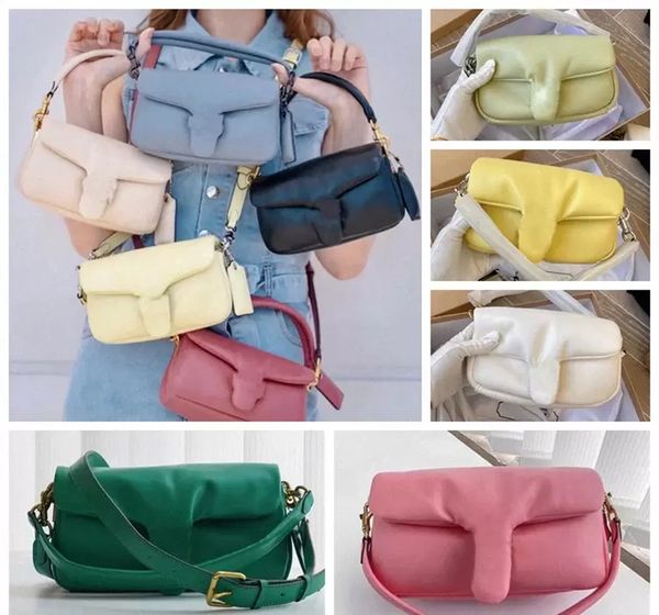 

2022 designer c's pillow tabby shoulder bag padded women clutch purses bacchus bags retro cloudy handbags supper soft leather baguette