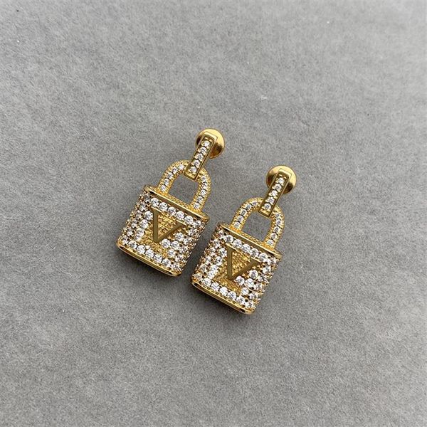 

2021 new designer earrings jewlery womens luxury designer earring with box gold color letters golden party mens d217064f328n, Golden;silver