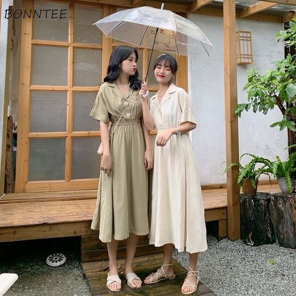 

y2k dresses women friends various colors summer college sweet solid button stylish soft all-match korean loose clothes harajuku, Black;gray