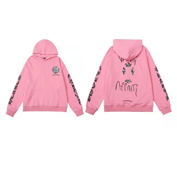 

fashion men's designer jackets brand luxury zipper sweatshirts horseshoe cross print ch hoodies men women coat casual pullover loose h, Black;brown