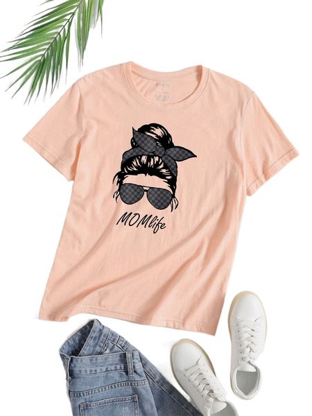 

figure and letter graphic tee t4vx#, White