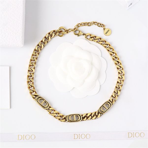 

84% off factory storemade old bronze necklace women's chain clavicle chain head jewelry, Black