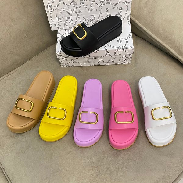 

designers fashion slippers woman size 35-41 thick sole flat slides tpu integrated pillow comfort luxury sandals lovers shoes, Black