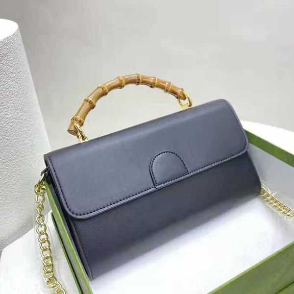 

designer women bamboo handle crossbody bag luxurys designers bags italy brand vintage diana printed flap shoulder handbag genuine leather