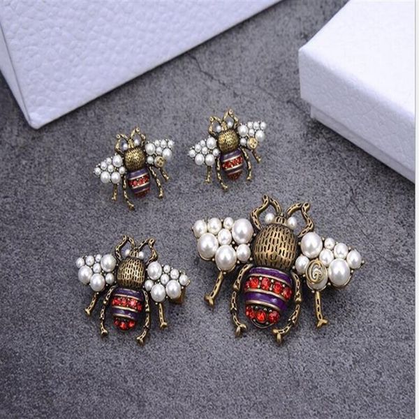 

new retro diamond size pearl earrings189n, Golden;silver