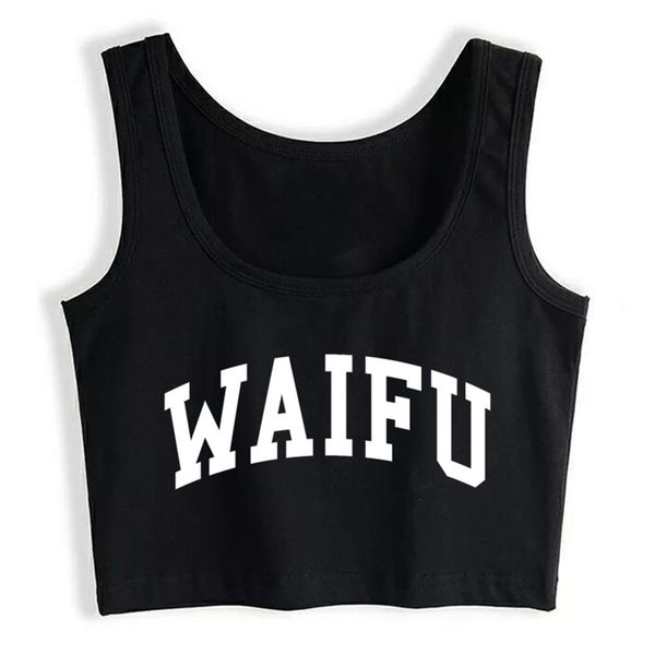 

crop female waifu cute anime casual white cotton women 220316