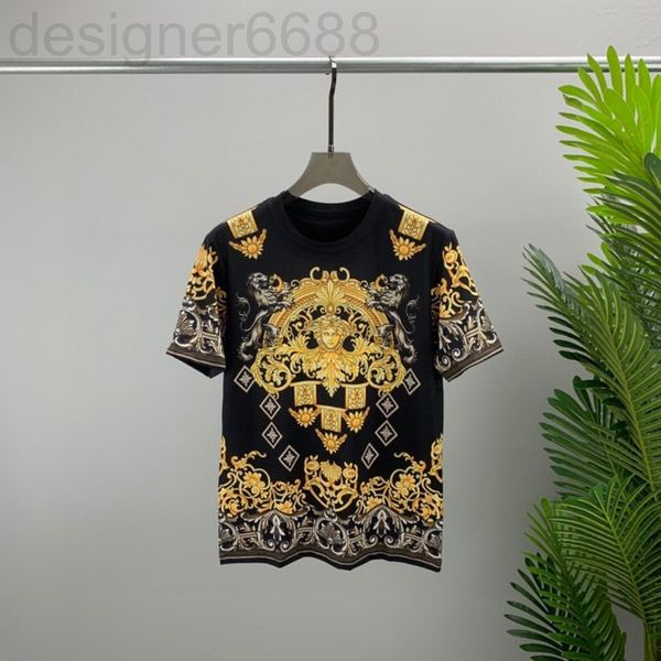 

men's t-shirts designer spring and summer vers fan family short sleeve t-shirt men's head round neck t-shirt leisure fashion brand, White;black