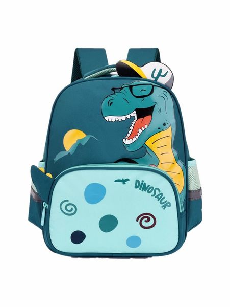 

boys dinosaur graphic large capacity backpack she