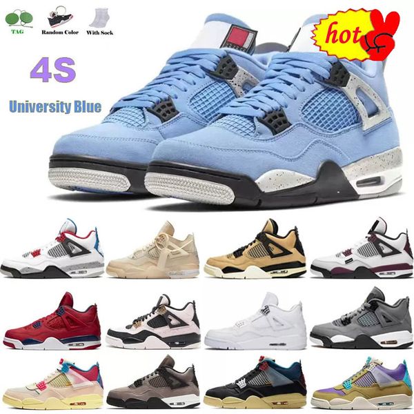 

boots og jump university blue jumpman 4 4s mens basketball shoes whi, Black