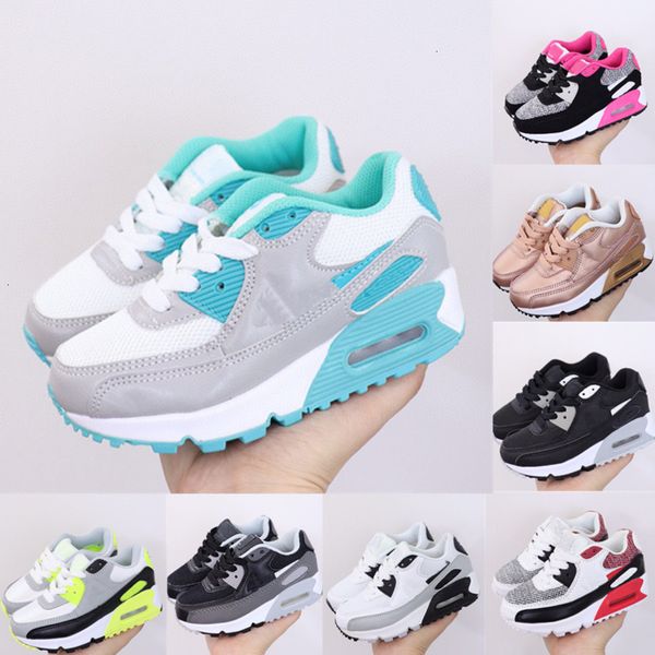 

discount kids athletic shoes children running baby mesh breathable half palm boys girls casual trainers, Black