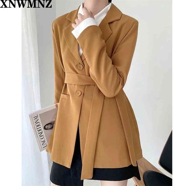 

women s balzer coat full sleeve sashes button england style retro camel elegant design clothing 210520, Black;brown