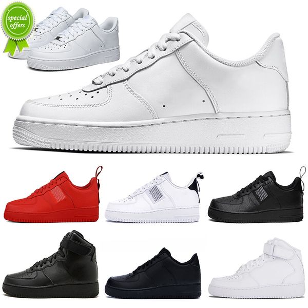 

platform shoe 1 men women casual shoes 1s classic triple white utility black red mens womens trainers outdoor sports sneakers 36-45