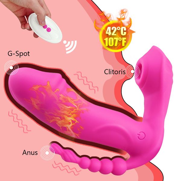 7 Modos Vagina Vibradores Vibradores para mulheres CLITORES DE AQUECIMENTO CLITORES PANTES EROCO