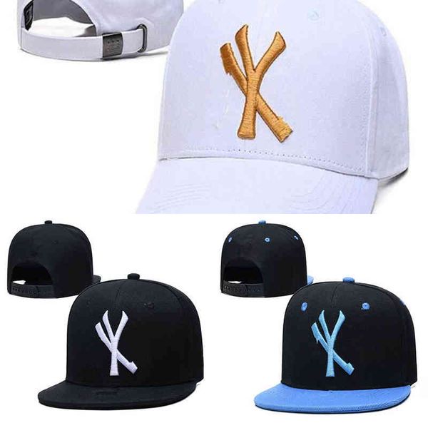 

2022 fashion ny snapback baseball caps many colors peaked cap new bone adjustable snapbacks sport hats for men and women mixed order g10, Blue;gray
