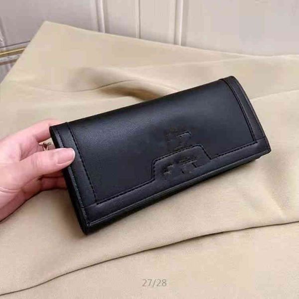 

2022 new three fold solid color bamboo wallet style zero card bag men's and women's outletr2ge, Red;black