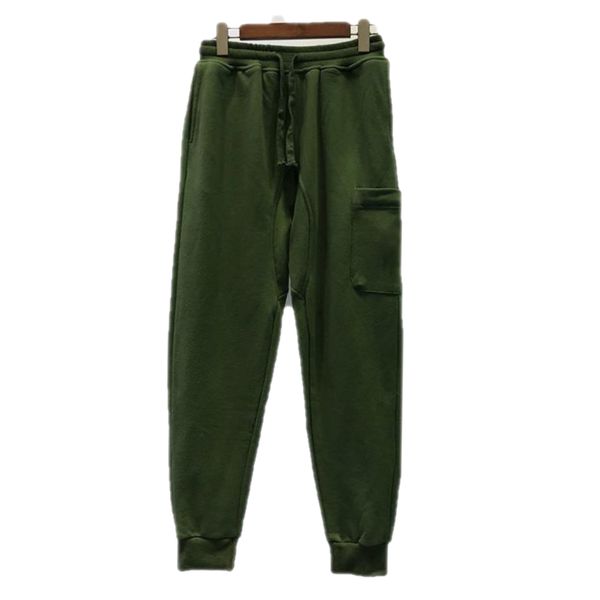 

mens pants joggers track casual side pocket budge long for men loose trousers m-3xl, Black