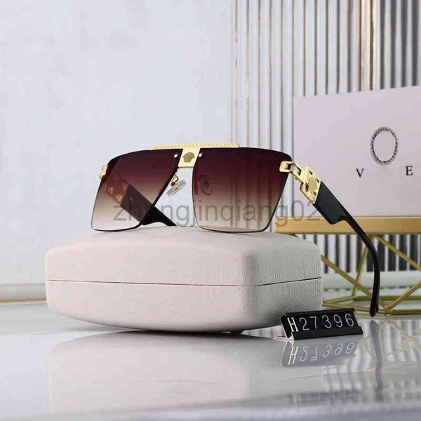 

designer versage sunglasses cycle luxurious fashion woman men vintage baseball sport rimless square summer glasses, White;black