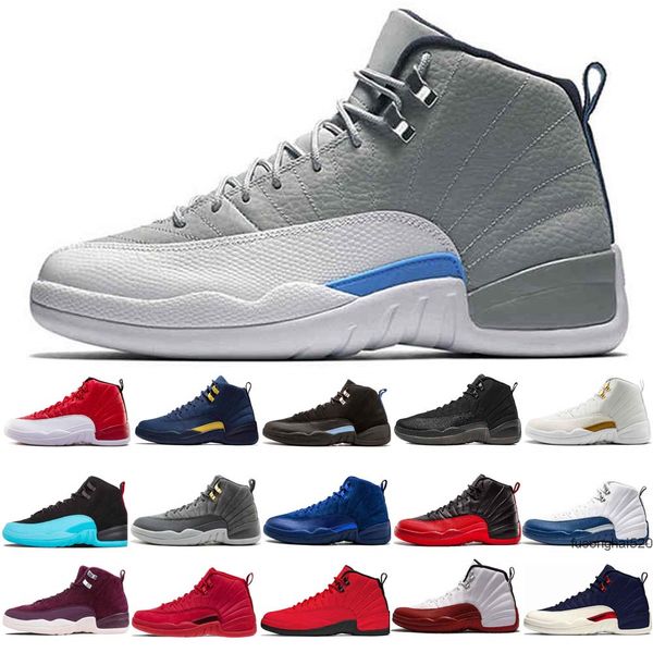 

12 mens basketball shoes 12s xii reverse taxi class of 2003 gym red dark grey gamma french blue university gold fiba sneakers
