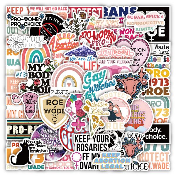 

pack of 52pcs wholesale pro-roe stickers no-duplicate waterproof for luggage skateboard notebook helmet water bottle phone car decals kids g