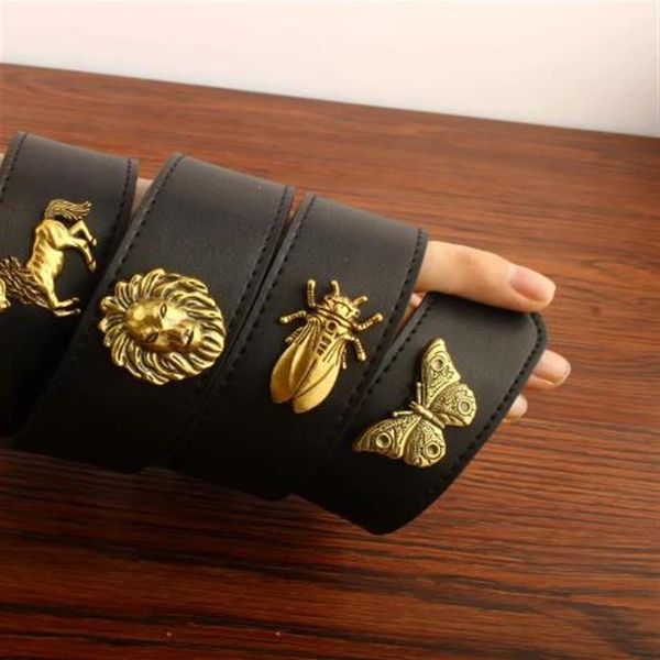 

2020 belt designer belts luxury big buckle belts for men women fashion mens leather belts brand men women belt203g, Black;brown