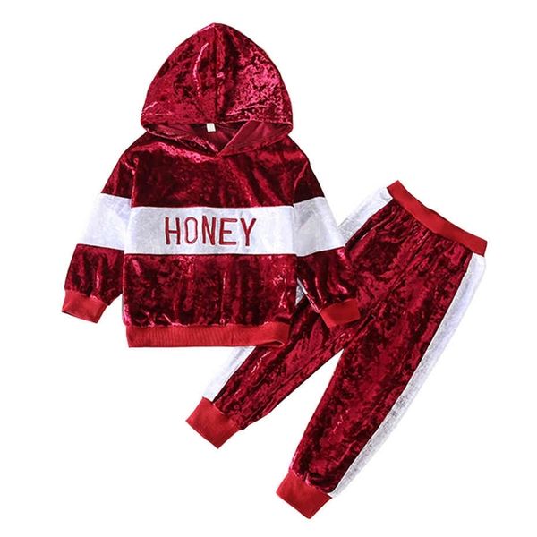 

toddler girls clothing hoodies pants tracksuits for girls patchwork clothes for girls spring autumn tracksuits for children 210412, White