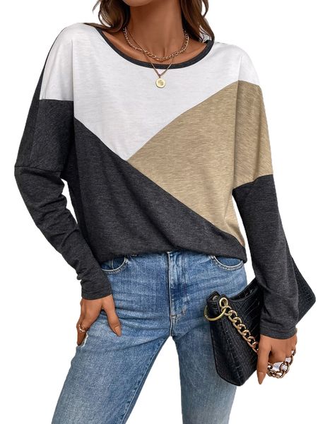 

cut and sew drop shoulder tee d7bv#, White