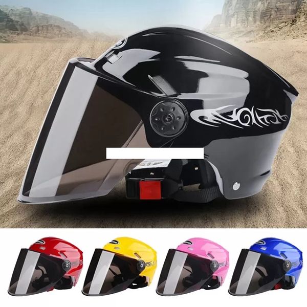 

motorcycle helmet open face visor sunscreen helmets black racing off road electrombile motorbike bike cycling helmets men