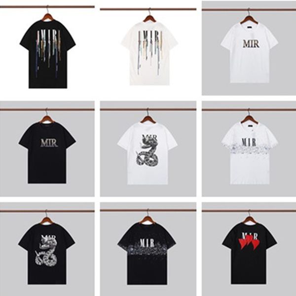 

2022 new mens womens designer t shirts printed fashion man t-shirt cotton casual tees short sleeve luxury hip hop streetwear tshirts qj97, White;black