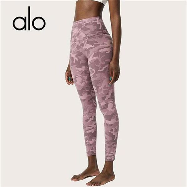 

alo sports yoga pants women's fitness tights high waist butt hips nude stretch running training sportswear wear outdoor2959