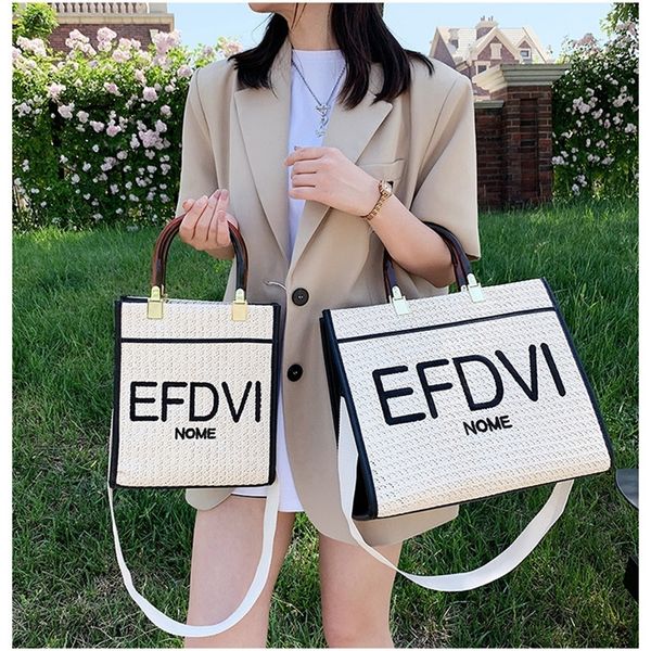 

factory promotion mother and tote woven bag for women's new fashion in summer 2022