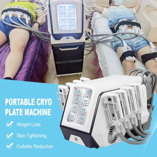 Criolipolisi a 360 gradi 8 piastre Cryo Cool Tech Crioterapia Modellamento di tutto il corpo Scolpire Ridurre il congelamento del grasso Macchina per la rimozione della cellulite Anti Cellulite Uso del salone SPA di bellezza