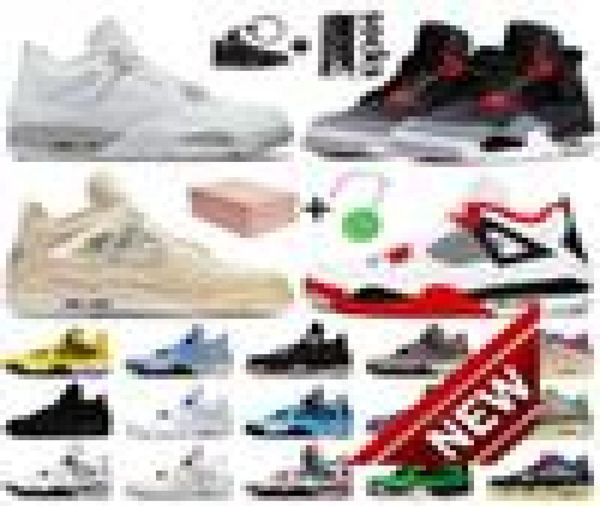 

2021 with box womens mens jumpman 4 basketball shoes 4s white oreo sail infrared fire red travis taupe haze university blue bred t