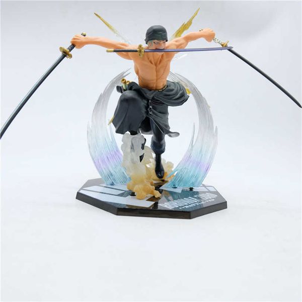 

huiya01 anime one piece 13cm roronoa zoro sa-maximum ver. pvc action figure one piece collection model gift for children toys q0722