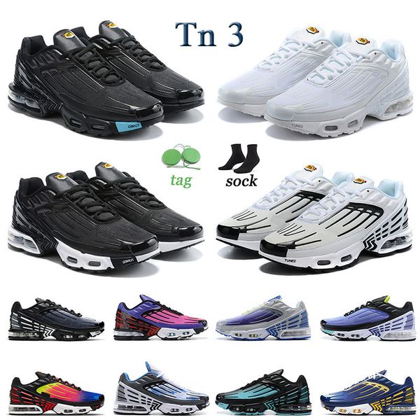 

tn3 tn plus 3 running shoes mens trainers chaussures triple white black laser blue bred hyper violet silver red smoke grey outdoor sports sn