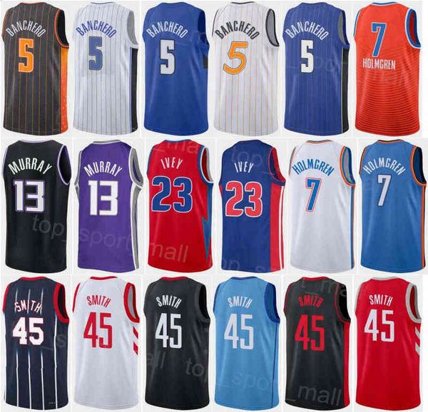 

college basketball wears print draft pick basketball jersey paolo banchero 5 caleb houstan chet holmgren 7 peyton watson jaylin williams jab, Black